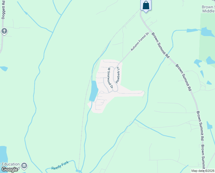 map of restaurants, bars, coffee shops, grocery stores, and more near 3700 Autumn Forest Drive in Browns Summit