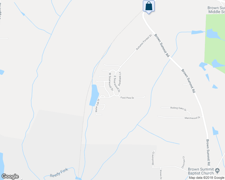 map of restaurants, bars, coffee shops, grocery stores, and more near 84 West Sourwood Drive in Browns Summit