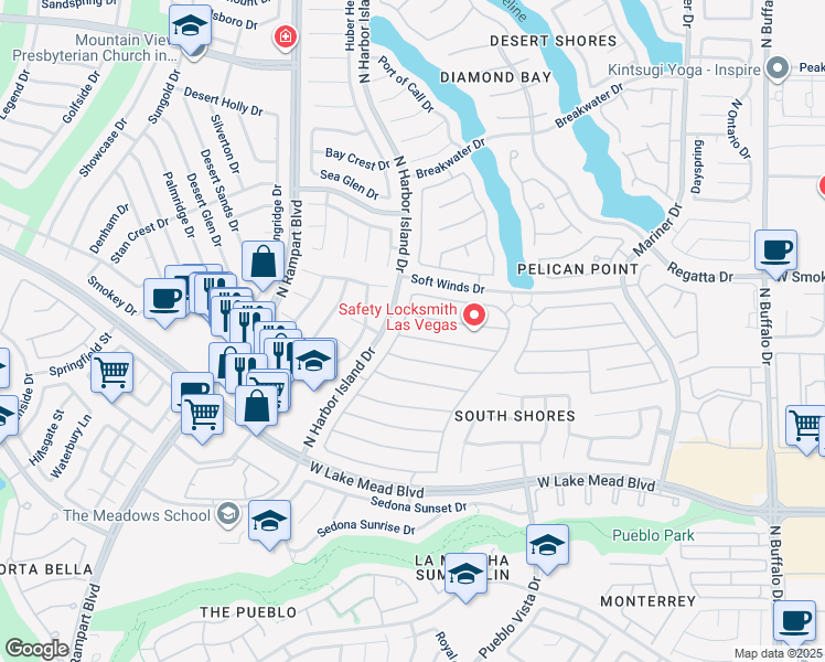 map of restaurants, bars, coffee shops, grocery stores, and more near 8312 Aqua Spray Avenue in Las Vegas