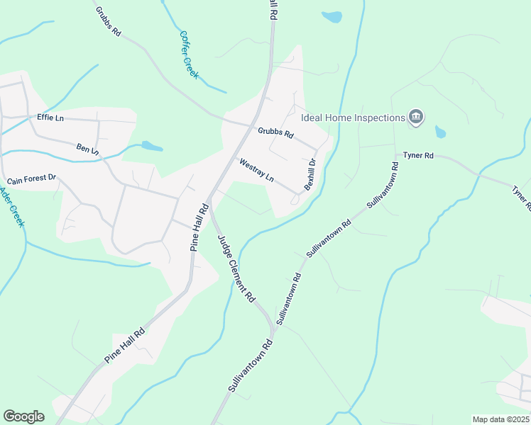 map of restaurants, bars, coffee shops, grocery stores, and more near Belden Road in Forsyth County