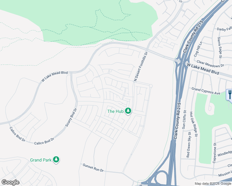 map of restaurants, bars, coffee shops, grocery stores, and more near Unnamed Road in Las Vegas