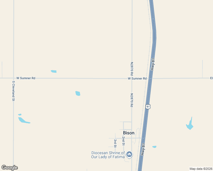 map of restaurants, bars, coffee shops, grocery stores, and more near 16723 South Van Buren Street in Bison