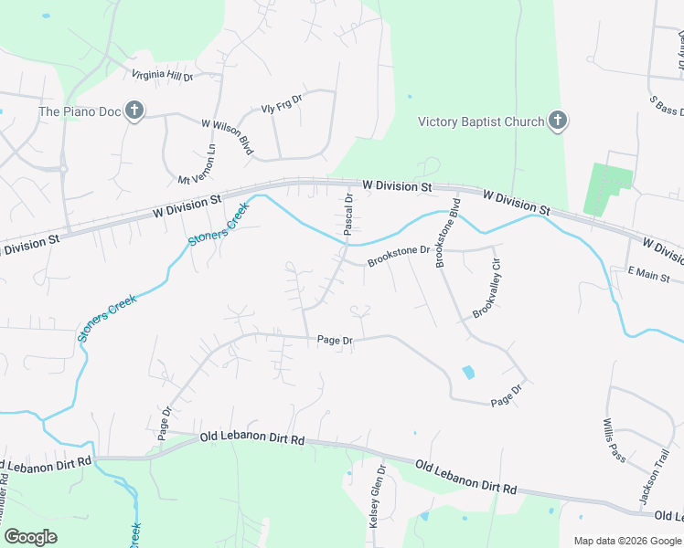map of restaurants, bars, coffee shops, grocery stores, and more near 111 Pascal Drive in Mt. Juliet