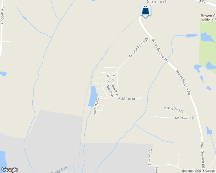 map of restaurants, bars, coffee shops, grocery stores, and more near 89 West Sourwood Drive in Browns Summit