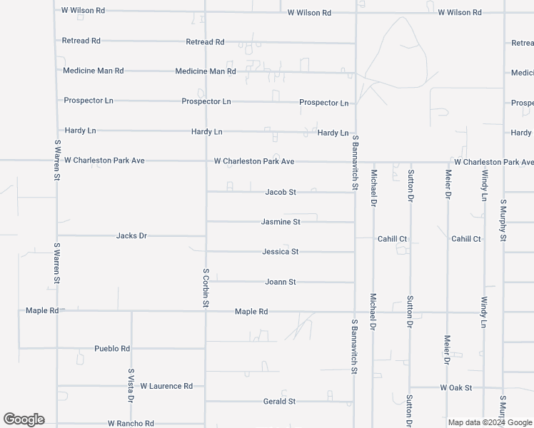 map of restaurants, bars, coffee shops, grocery stores, and more near 4260 Jasmine Street in Pahrump