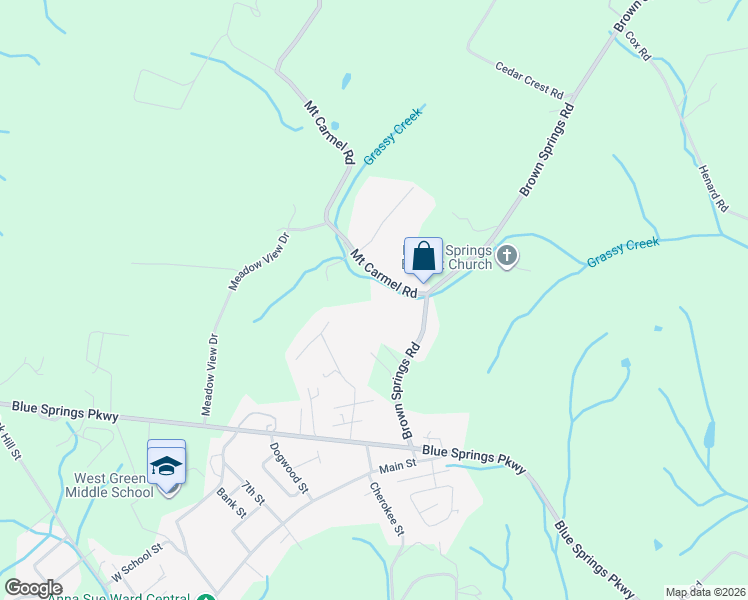 map of restaurants, bars, coffee shops, grocery stores, and more near 85 Mount Carmel Road in Mosheim