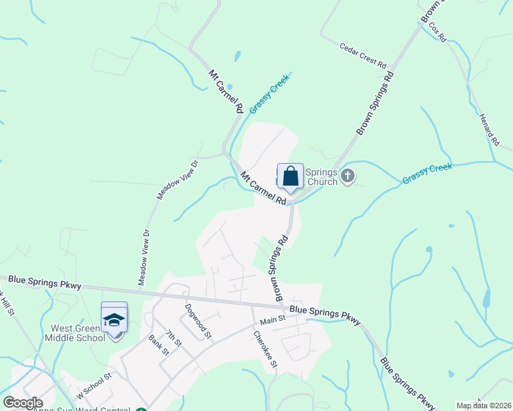 map of restaurants, bars, coffee shops, grocery stores, and more near 85 Mount Carmel Road in Mosheim