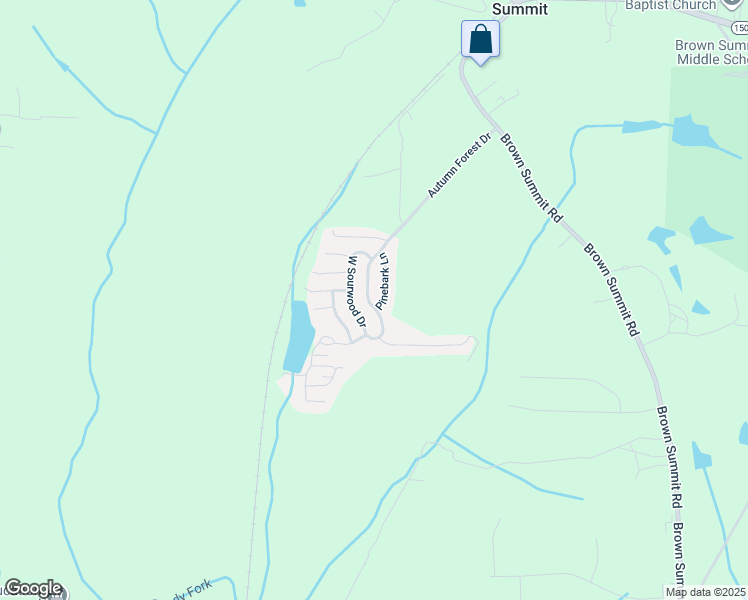map of restaurants, bars, coffee shops, grocery stores, and more near 89 East Sourwood Drive in Browns Summit
