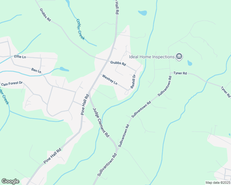 map of restaurants, bars, coffee shops, grocery stores, and more near Belden Road in Forsyth County