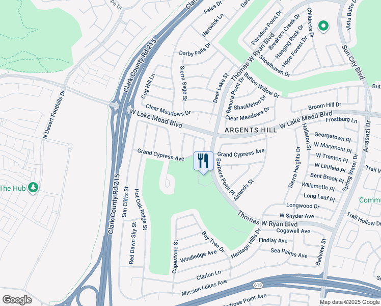 map of restaurants, bars, coffee shops, grocery stores, and more near 2331 Scotch Lake Street in Las Vegas
