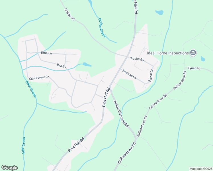 map of restaurants, bars, coffee shops, grocery stores, and more near 4794 Pine Hall Road in Walkertown