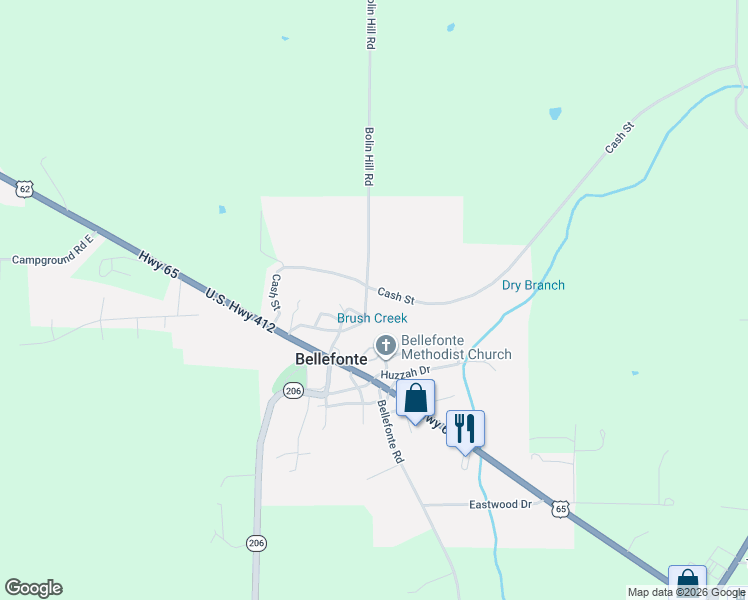 map of restaurants, bars, coffee shops, grocery stores, and more near 252 Center Ave N in Harrison