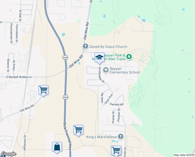 map of restaurants, bars, coffee shops, grocery stores, and more near 1676A Tolleson Loop in Springdale