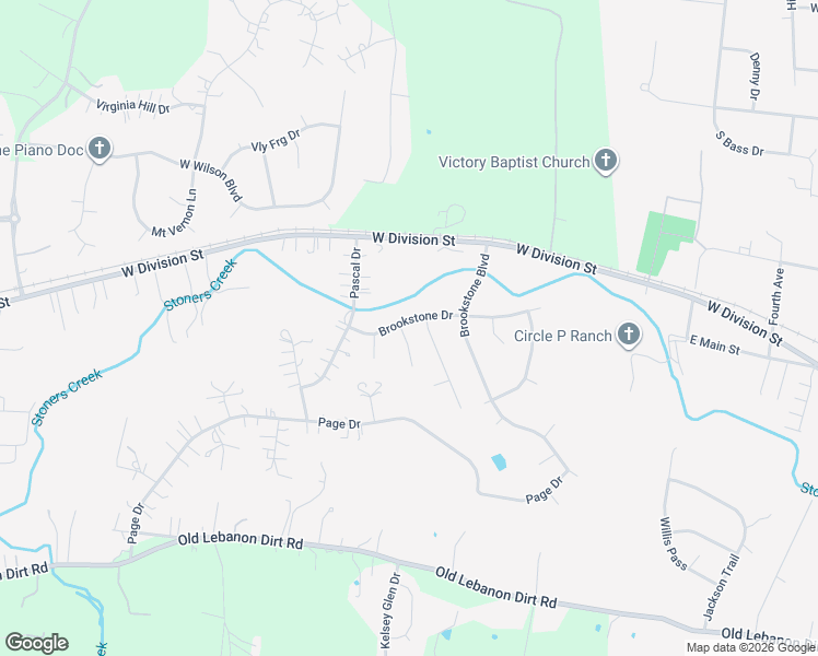 map of restaurants, bars, coffee shops, grocery stores, and more near 2300 Brookstone Court in Mt. Juliet