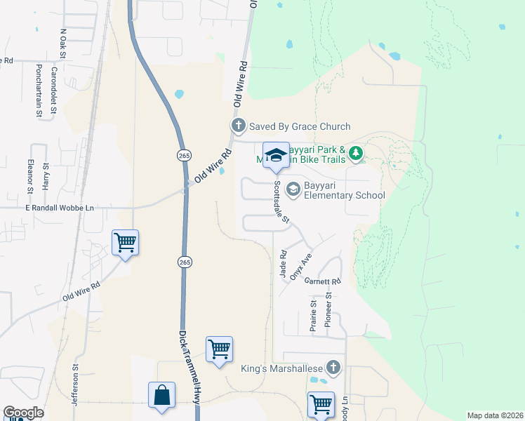 map of restaurants, bars, coffee shops, grocery stores, and more near 1676A Tolleson Loop in Springdale