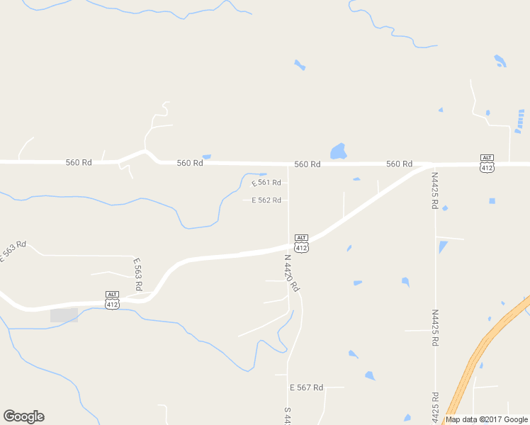 map of restaurants, bars, coffee shops, grocery stores, and more near 6928 East 562 Road in Locust Grove