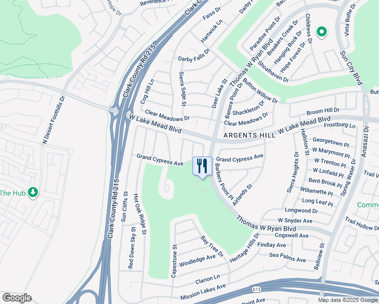 map of restaurants, bars, coffee shops, grocery stores, and more near 2343 Scotch Lake Street in Las Vegas