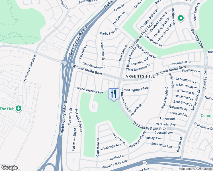 map of restaurants, bars, coffee shops, grocery stores, and more near 2343 Scotch Lake Street in Las Vegas