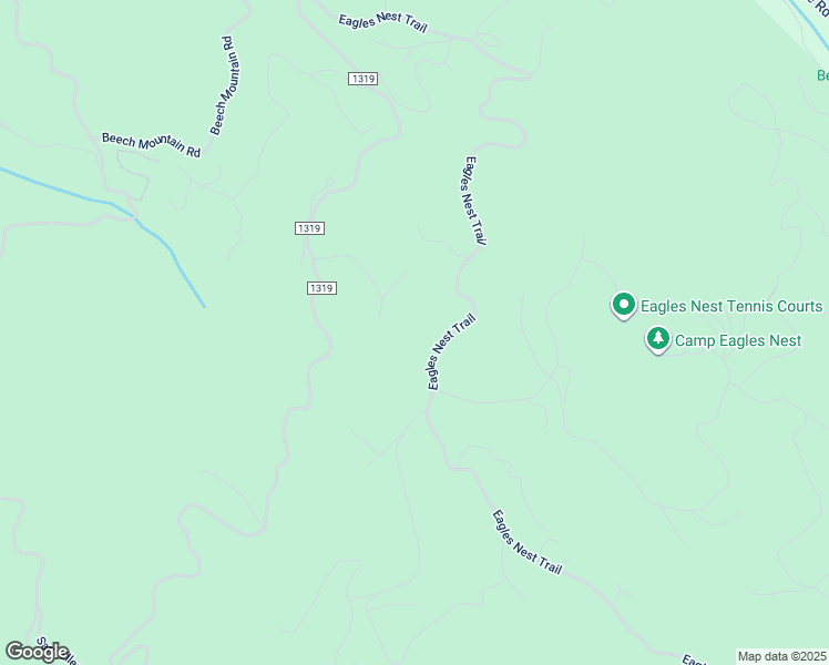 map of restaurants, bars, coffee shops, grocery stores, and more near Eagles Nest Trail in Avery County