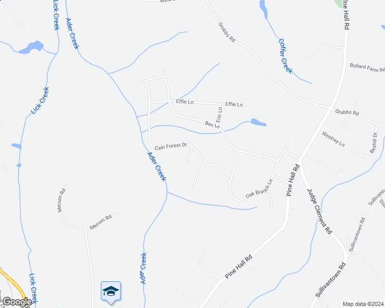 map of restaurants, bars, coffee shops, grocery stores, and more near 6033 Cain Forest Drive in Walkertown