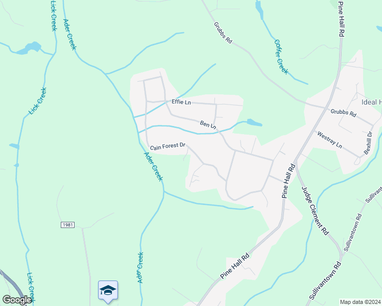 map of restaurants, bars, coffee shops, grocery stores, and more near 6033 Cain Forest Drive in Walkertown