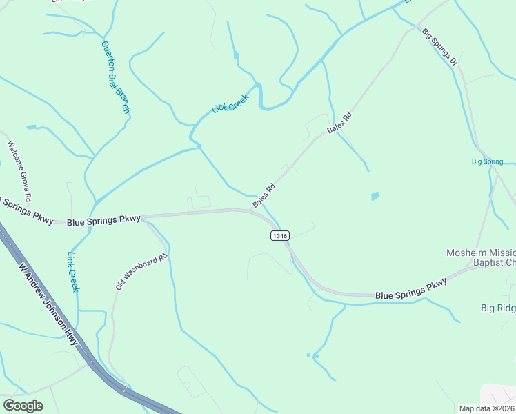 map of restaurants, bars, coffee shops, grocery stores, and more near 9405 Blue Springs Parkway in Mosheim