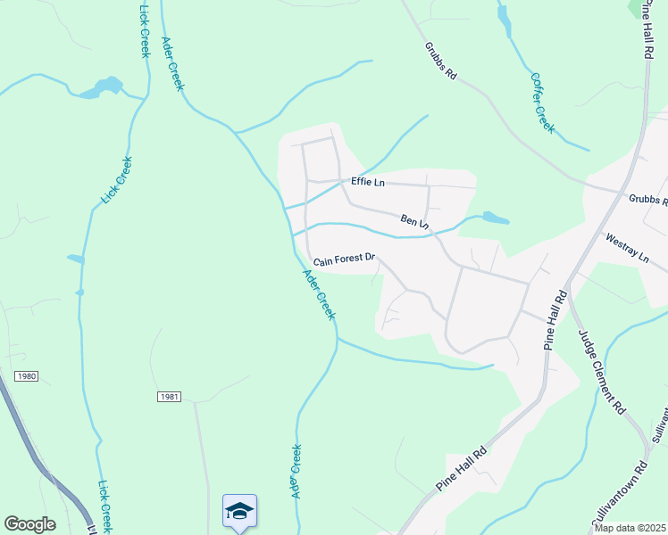 map of restaurants, bars, coffee shops, grocery stores, and more near 6065 Cain Forest Drive in Walkertown