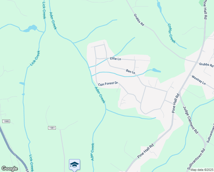 map of restaurants, bars, coffee shops, grocery stores, and more near 6061 Cain Forest Drive in Walkertown