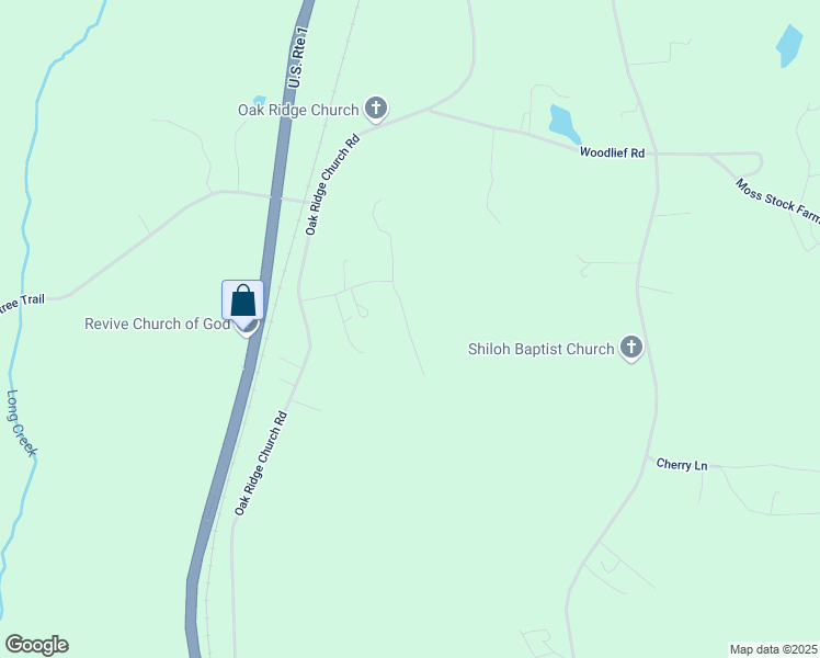 map of restaurants, bars, coffee shops, grocery stores, and more near 155 Doves Haven Lane in Kittrell