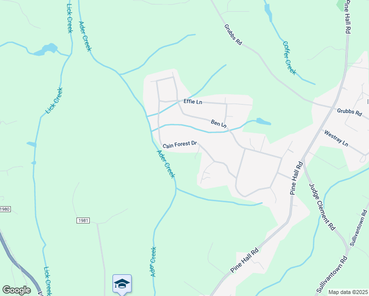 map of restaurants, bars, coffee shops, grocery stores, and more near 6053 Cain Forest Drive in Walkertown