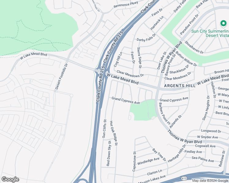 map of restaurants, bars, coffee shops, grocery stores, and more near 2341 Hot Oak Ridge Street in Las Vegas