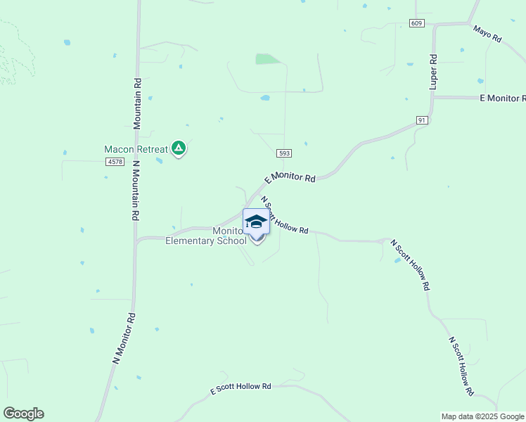 map of restaurants, bars, coffee shops, grocery stores, and more near 2100 North Scott Hollow Road in Springdale