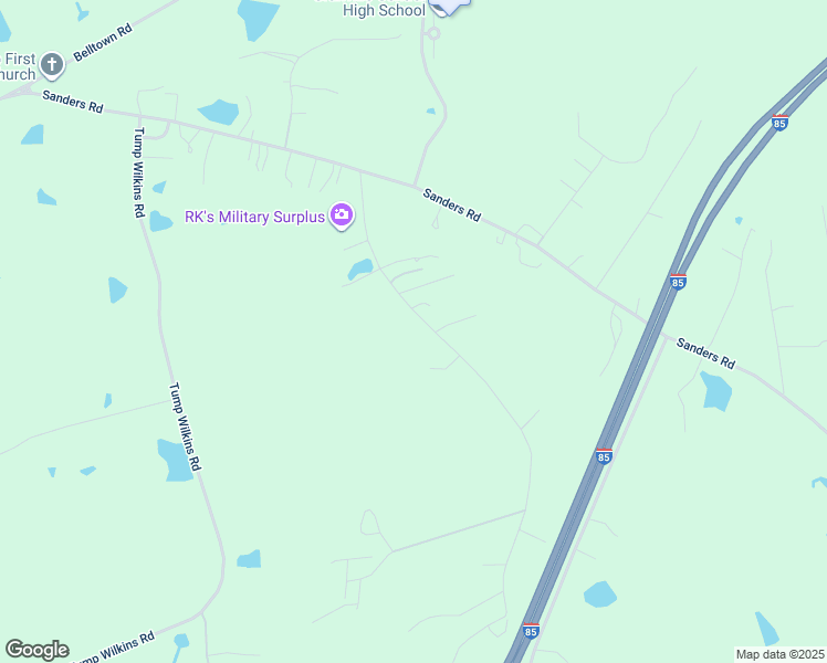 map of restaurants, bars, coffee shops, grocery stores, and more near 3575 West Thollie Green Road in Stem