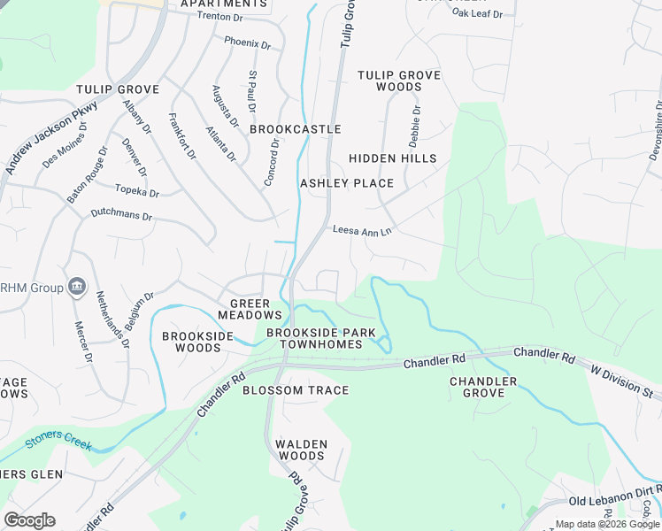 map of restaurants, bars, coffee shops, grocery stores, and more near 703 Tulip Grove Road in Nashville