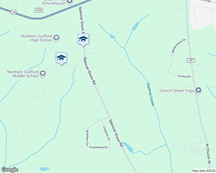 map of restaurants, bars, coffee shops, grocery stores, and more near 413 Grenham Road in Greensboro