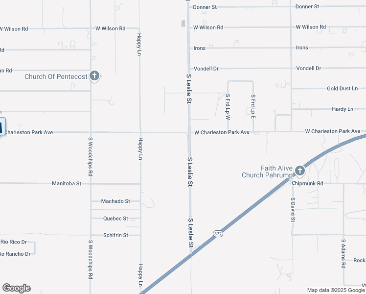map of restaurants, bars, coffee shops, grocery stores, and more near 2041 West Charleston Park Avenue in Pahrump