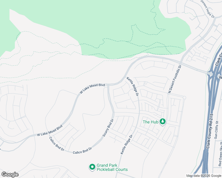 map of restaurants, bars, coffee shops, grocery stores, and more near 2239 Thunderbird Street in Las Vegas