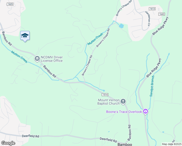 map of restaurants, bars, coffee shops, grocery stores, and more near 158 Fred's Drive in Boone