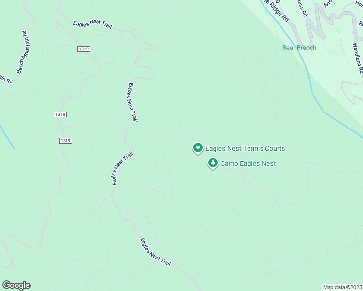 map of restaurants, bars, coffee shops, grocery stores, and more near Eagle Creek Trail in Beech Mountain