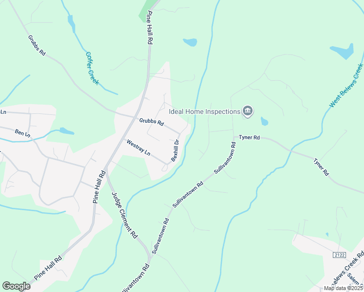 map of restaurants, bars, coffee shops, grocery stores, and more near 6045 Bexhill Drive in Walkertown