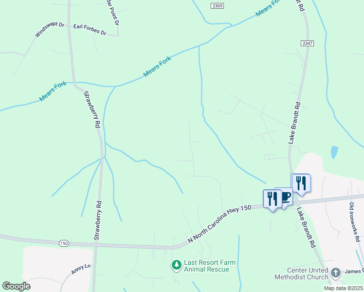map of restaurants, bars, coffee shops, grocery stores, and more near 6503 Eagle Nest Drive in Summerfield