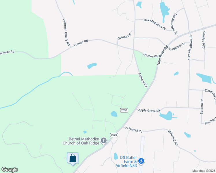 map of restaurants, bars, coffee shops, grocery stores, and more near 8610 Yvonne Court in Oak Ridge