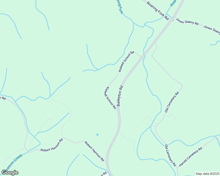 map of restaurants, bars, coffee shops, grocery stores, and more near 242 Kidwell School Road in Greeneville