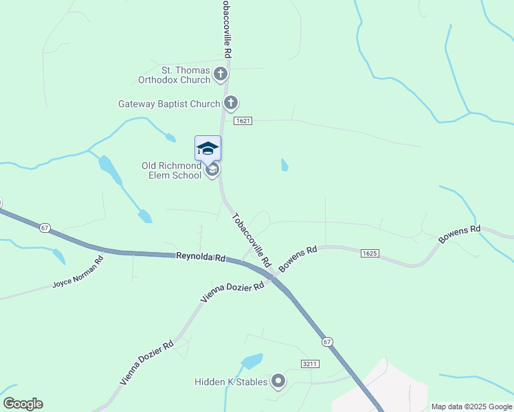 map of restaurants, bars, coffee shops, grocery stores, and more near 6420 Tobaccoville Road in Tobaccoville