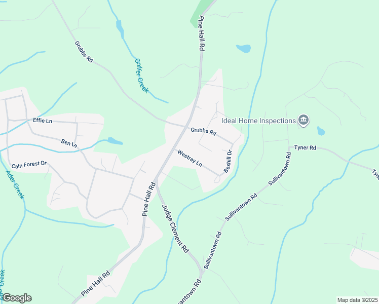 map of restaurants, bars, coffee shops, grocery stores, and more near 4831 Westray Lane in Walkertown