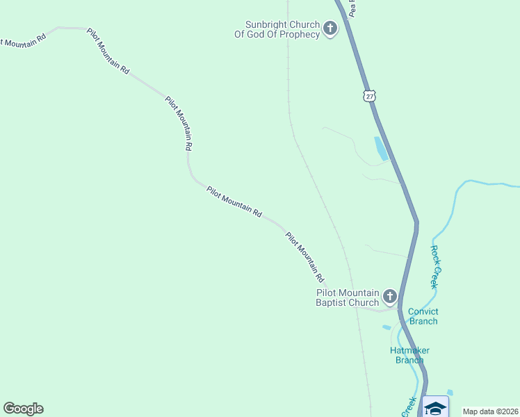 map of restaurants, bars, coffee shops, grocery stores, and more near 440 Pilot Mountain Road in Lancing