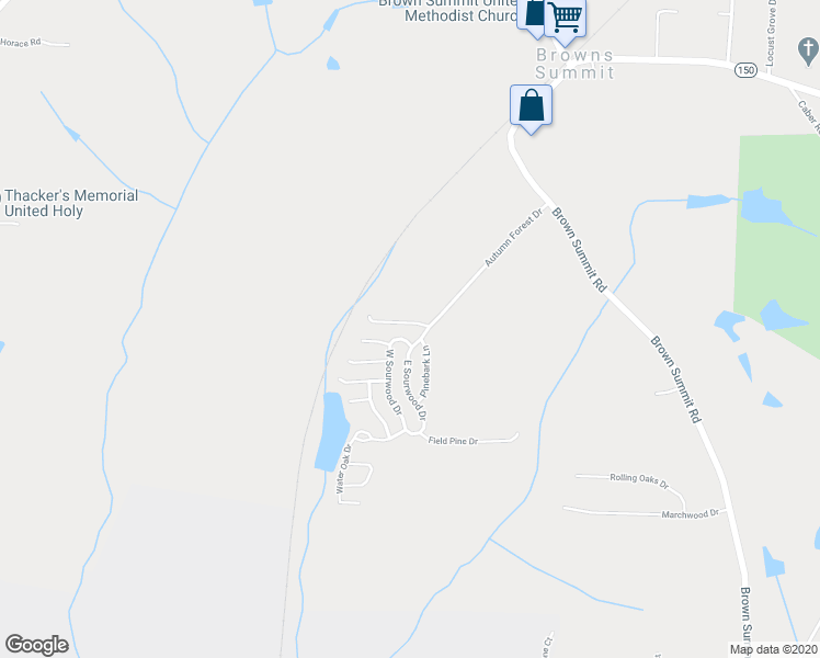 map of restaurants, bars, coffee shops, grocery stores, and more near 89 Red Spruce Circle in Browns Summit