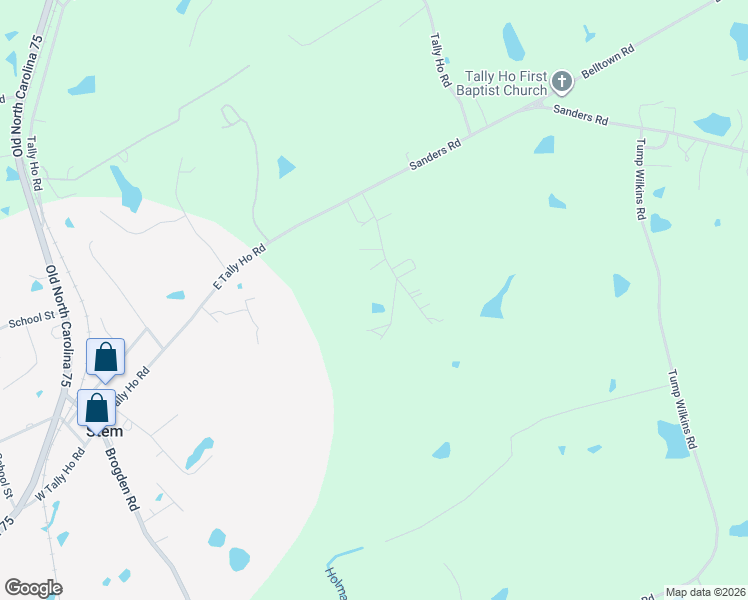 map of restaurants, bars, coffee shops, grocery stores, and more near 3561 Jacobs Road in Stem