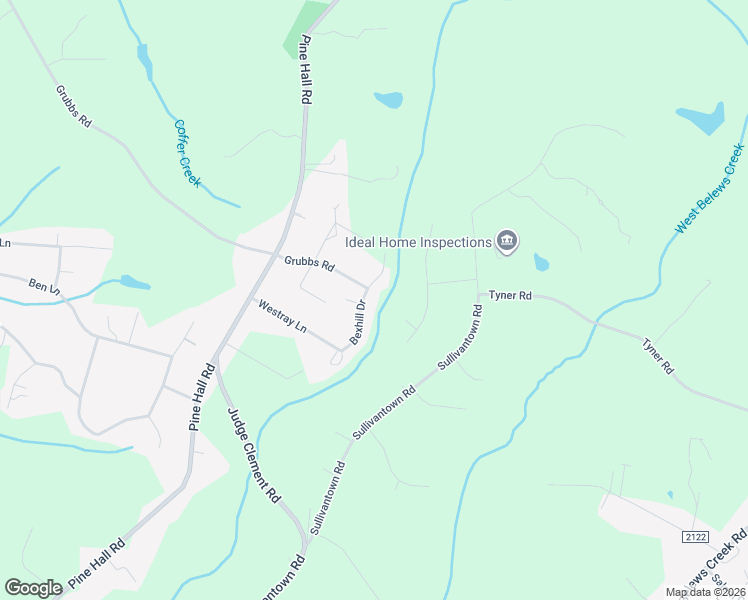 map of restaurants, bars, coffee shops, grocery stores, and more near 6045 Bexhill Drive in Walkertown