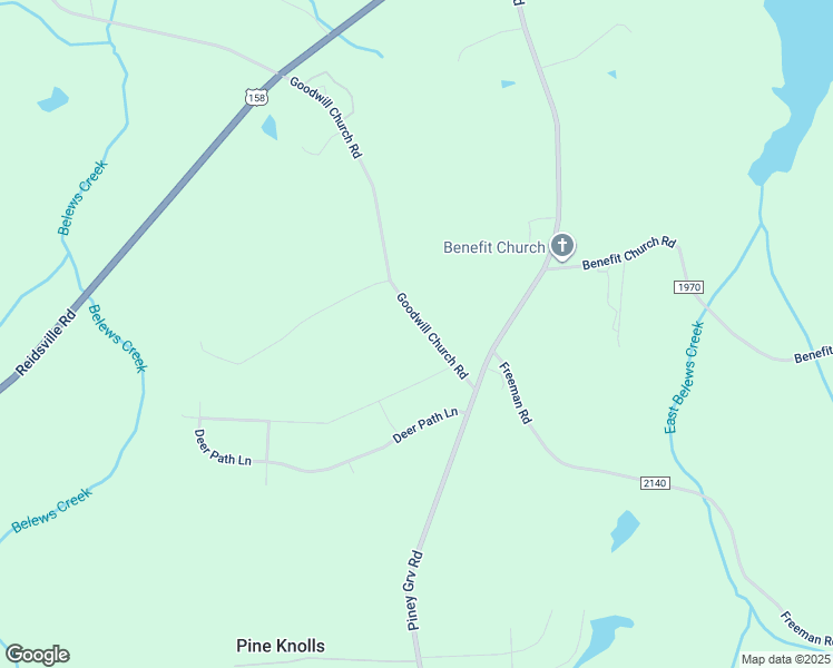 map of restaurants, bars, coffee shops, grocery stores, and more near 9204 Goodwill Church Road in Kernersville